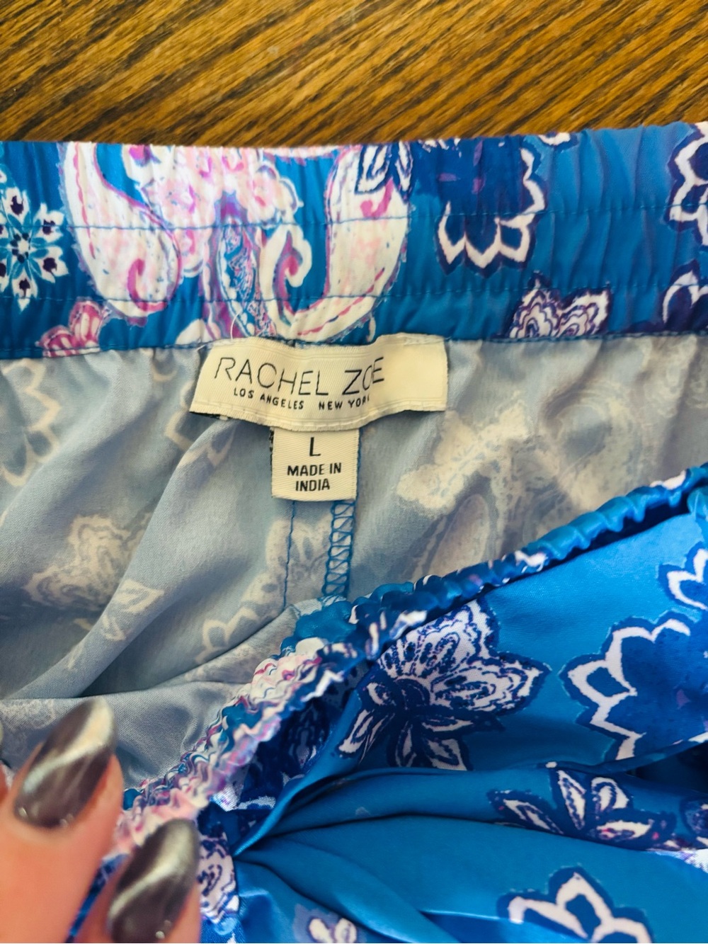 NWOT Rachel Zoe Wide Leg Floral/Paisley Print Pants - Picture 3 of 4